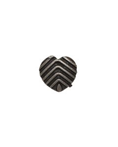 MK EMBOSSED HEART SHAPED 925 SILVER NOSE PIN