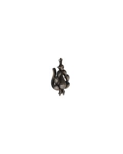 MK EMBOSSED PEACOCK SHAPED 925 SILVER NOSE PIN