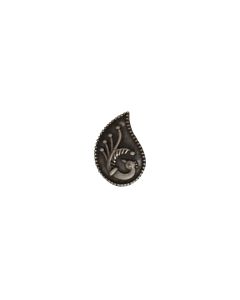MK EMBOSSED PEACOCK 925 SILVER NOSE PIN