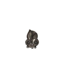 MK EMBOSSED BUD LEAF 925 SILVER NOSE PIN