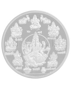 MK 999 SILVER ASTHA LAKSHMI ROUND COIN