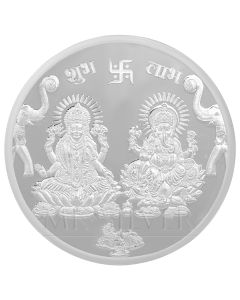 MK LAKSHMI GANESH 999 SILVER ROUND COIN