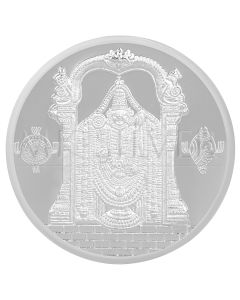 MK REAL 999 SILVER TIRUPATI BALAJI ROUND COIN