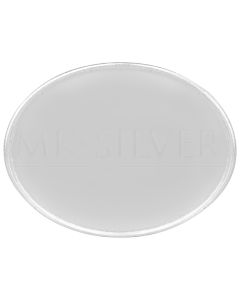 MK 999 SILVER OVAL SHAPED PLAIN COINS FOR CUSTOMIZATION