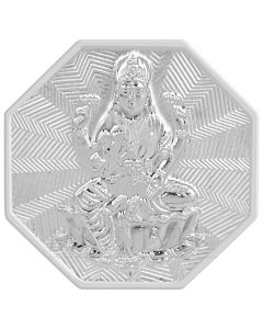 MK SHRI LAKSHMI 999 SILVER OCTAGONAL SHAPE COIN