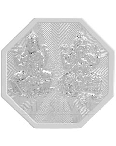 MK SHRI LAKSHMI GANESH 999 SILVER OCTAGONAL SHAPE COIN