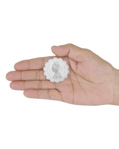 MK QUEEN VICTORIA SCALLOPED ROUND SHAPE 999 SILVER COIN