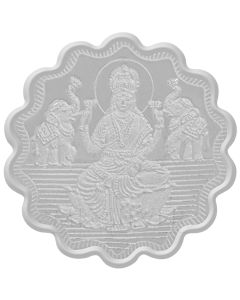 MK LAKSHMI SCALLOPED ROUND SHAPE 999 SILVER COIN