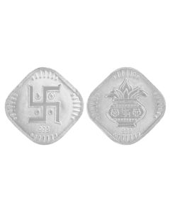 MK 1 GRAM SWASTIK KALASH 999 SILVER SQUARE COIN