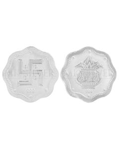 MK 999 SILVER SWASTIK KALASH 1 GRAM COIN