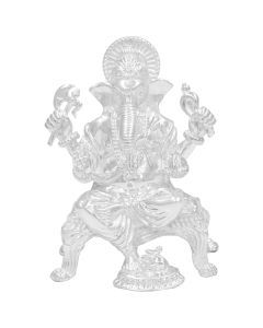 MK 925 SILVER PAAT GANESH SOLID IDOL